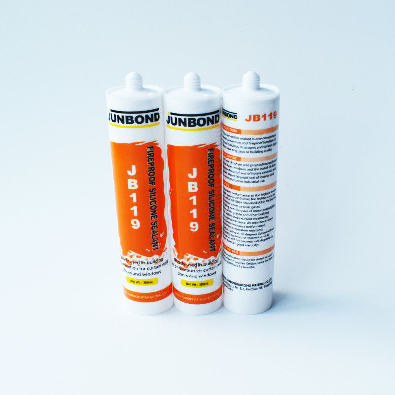 MSDS Fire Stop Silicone Sealant Fireproof 260ml White Strong Adhesion